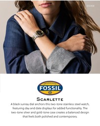Fossil - Scarlette Two Tone Analogue Watch