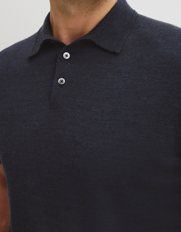 Country Road - Australian Merino Short Sleeve Button Knit Polo