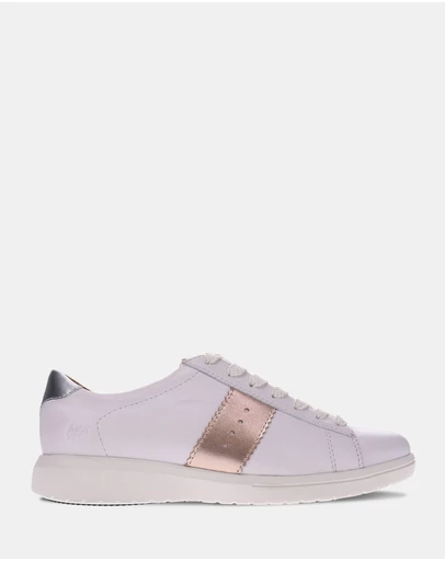Mia Vita - Brooklyn Lace-Up Casual Sneaker - White