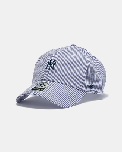 47 - Clean Up Seersucker New York Yankees Cap