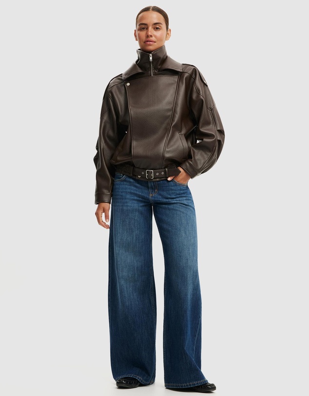 Cotton On - Cove Faux Leather Jacket