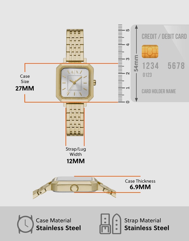 Armani Exchange - Gold Tone Analogue Watch