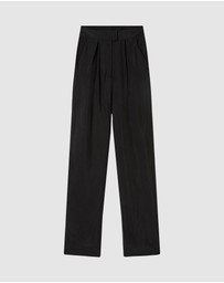 FRIEND of AUDREY - Perle 100% Cupro Straight Trouser