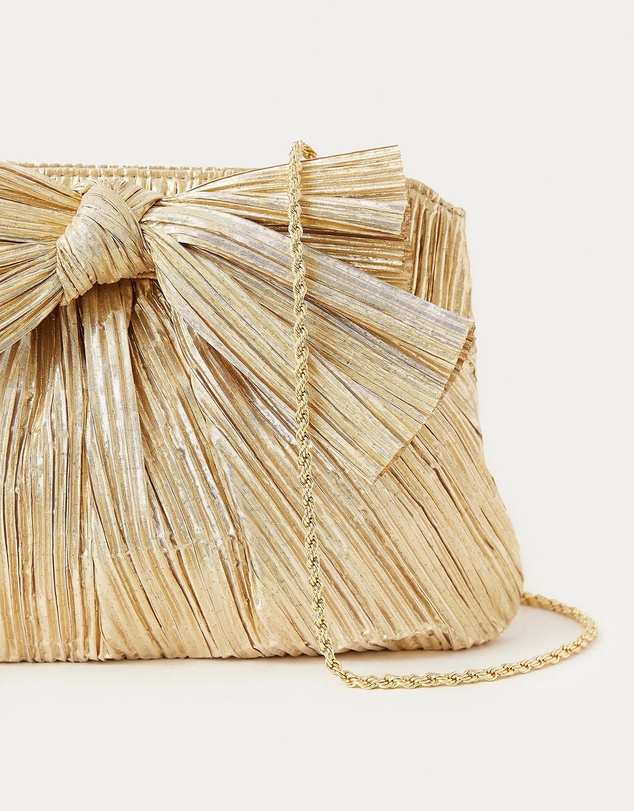 Loeffler Randall - Rayne Pleated Frame Clutch with Bow