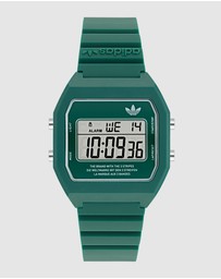 adidas Originals - Digital Two Green Resin Watch
