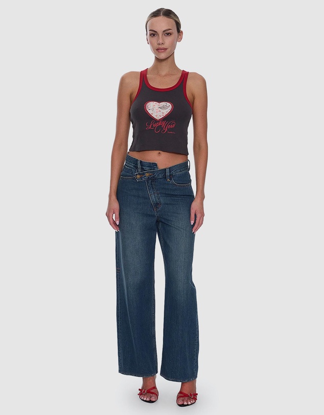 Thrills - Kai Wrap Mid Rise Baggy Jeans