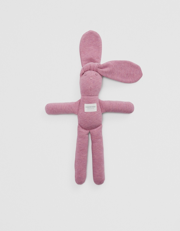 Country Road - Organically Grown Cotton Blend Rib Stripe Bunny