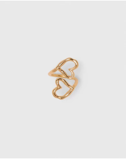 Maje - Double Heart Ring