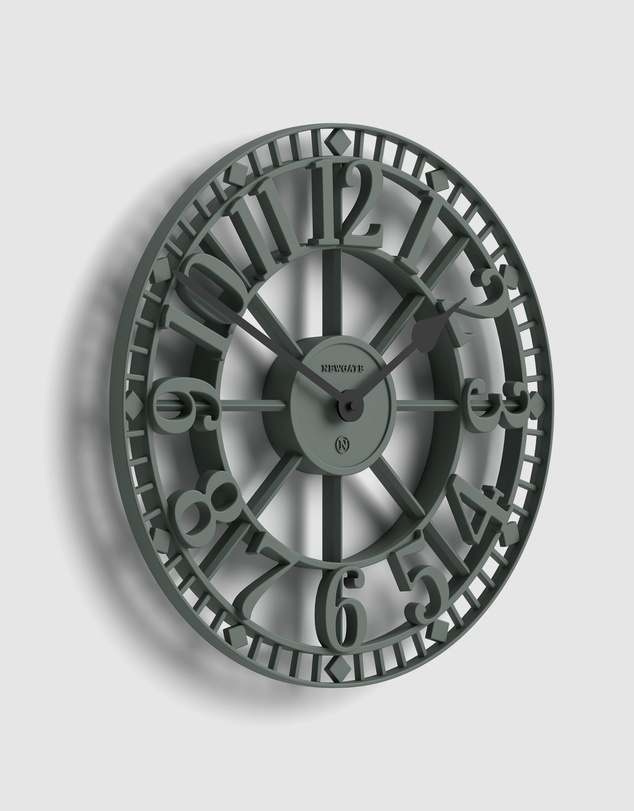 Newgate - Newgate Warehouse Wall Clock-Asparagus Green