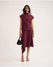 Oxford - Ronja Cupro Draped Skirt