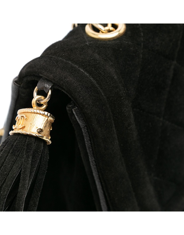 Pre-Loved by Azura Reborn - Pre-Loved Quilted Suede Tassel Flap