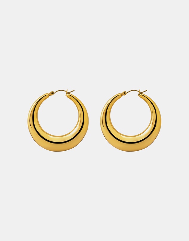 Zoe Olivia - Waterproof Dome Hoop Earrings