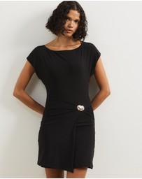 Atmos&Here - Dahlia Boat Neck Mini Dress