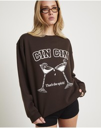 Alice In The Eve - Cin Cin Oversized Fleece Jumper