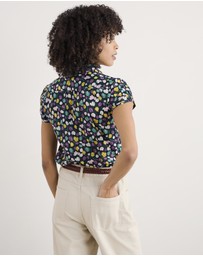 Seasalt - Seasalt Cornwall Multi Rushmaker Short Sleeve Shirt