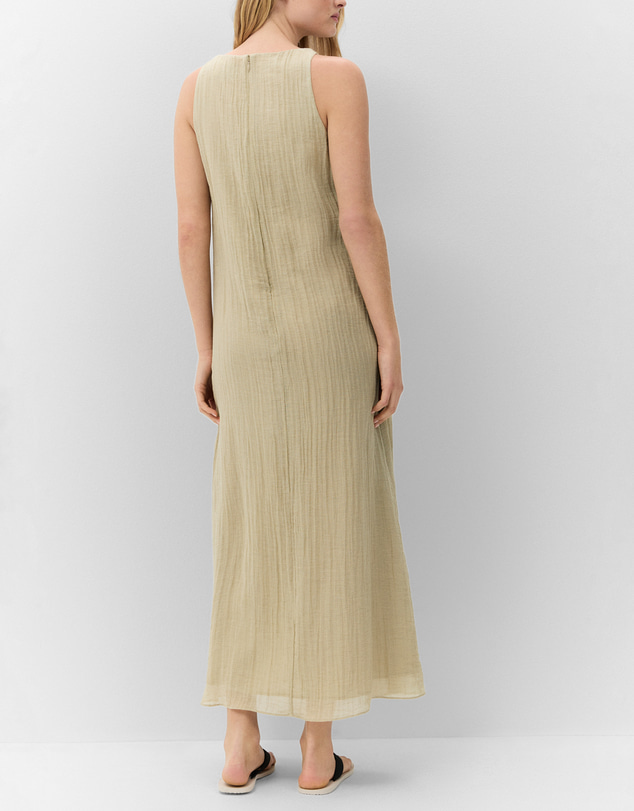 UNISON - Crinkle Sleeveless Maxi Dress