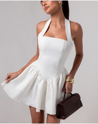 Heiress Beverly Hills - Halter Contour A-Line Mini Dress