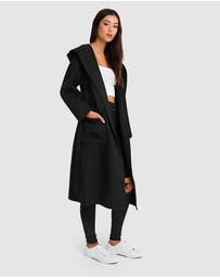 Belle & Bloom - Runaway Wool Blend Robe Coat