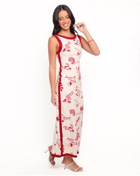 Petal & Pup - Fiori Maxi Dress - Red