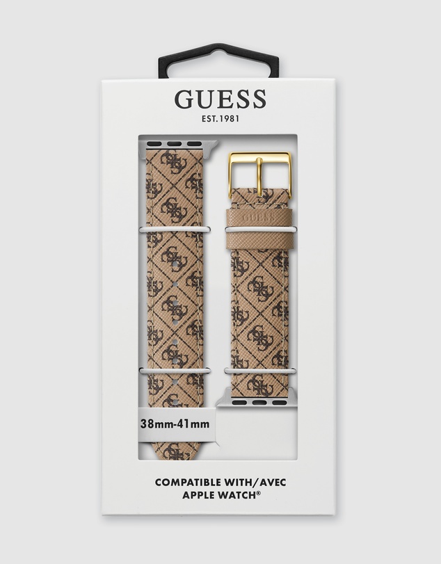 GUESS - Guess Apple Band Quattro G Brown Leather 38/40/41mm