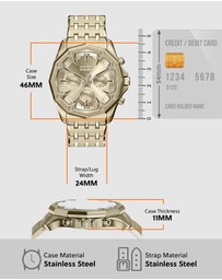 Diesel - Stinger Gold Tone Chronograph Watch