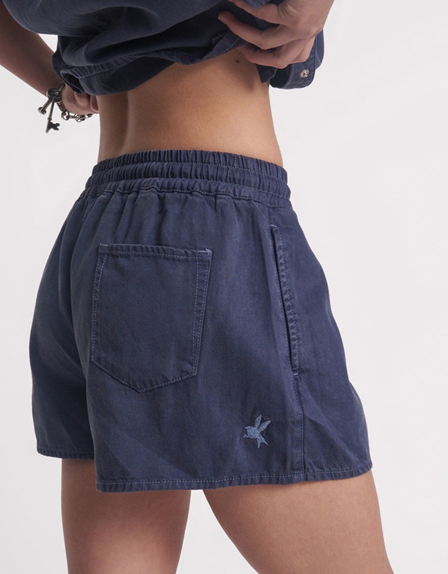 ONE TEASPOON - Denim Boxer Shorts - Midnight
