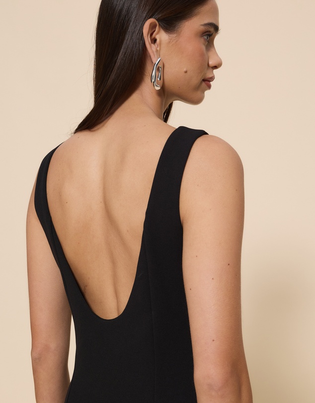 CHANCERY - Shay Boat Neck Maxi Dress With Open Back