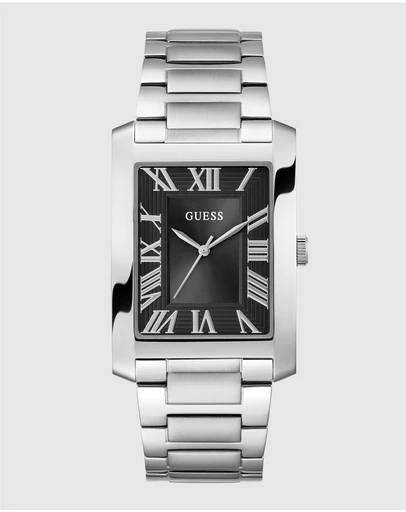GUESS - Guess Men's Silver Tone 33.7mm Analogue Watch