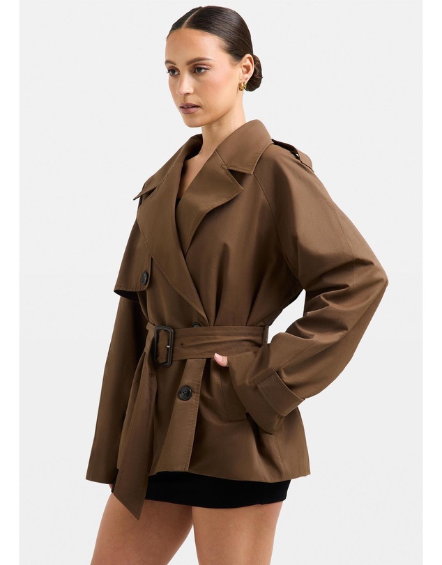 Alice In The Eve - Tessa Cinched Trench Coat