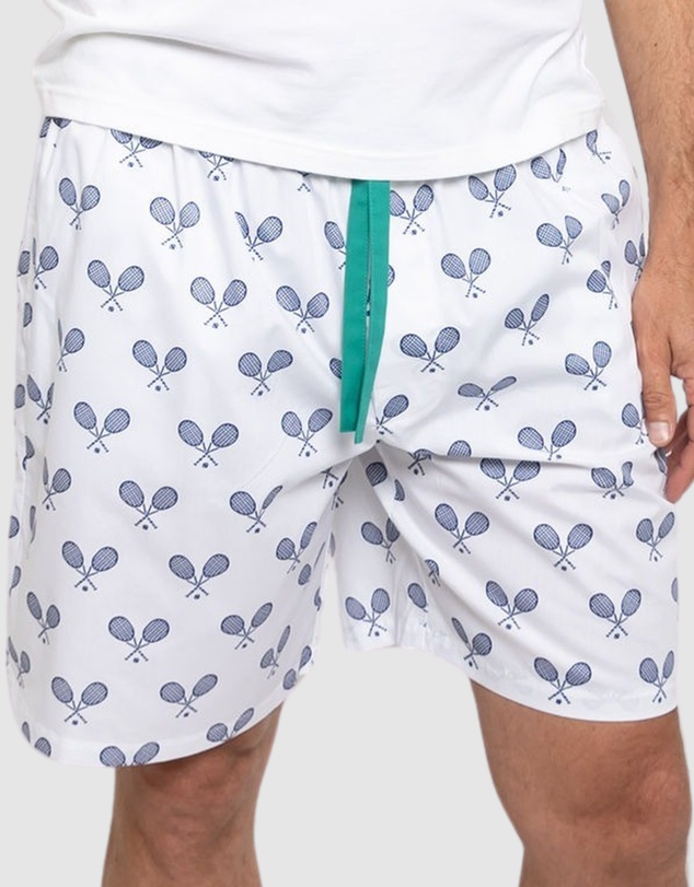Sant And Abel - Men's Tennis Navy Sleep Shorts