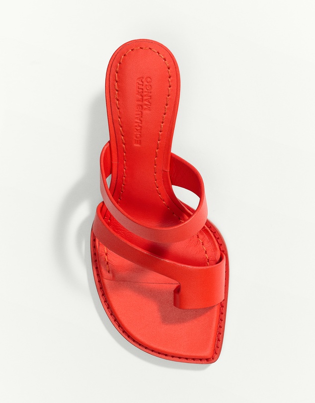 M.N.G - Wedge Leather Sandals