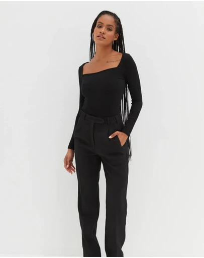 Style Addict - Crop Square Neck Top