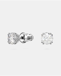 Swarovski - Stilla Set, Round Cut, White, Rhodium-Plated
