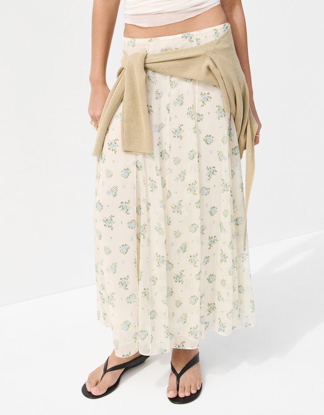 M.N.G - Godet Flower Skirt