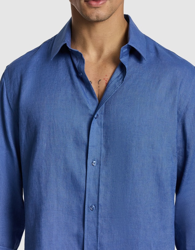 yd. - West Hampton Pure Linen Shirt