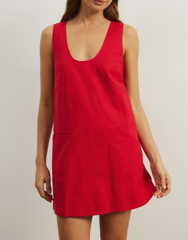 Atmos&Here - Luna Linen Blend Mini Dress