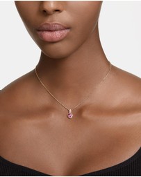 Swarovski - Chroma pendant, Heart, Red, Gold-tone plated