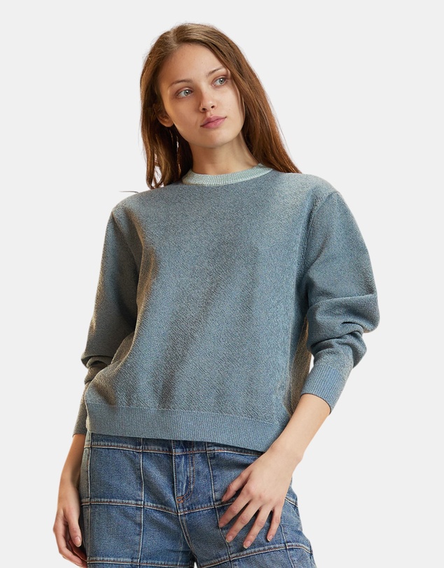 Cynthia Rowley - Metallic Knit Crewneck