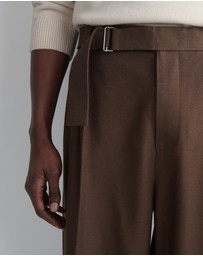 COS - Belted Linen Relaxed-Fit Wide-Leg Trousers