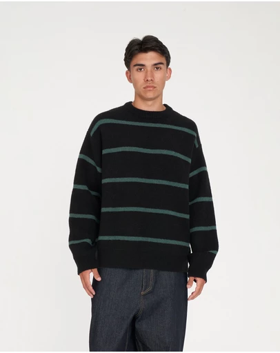 Huffer - Stack Stripe Knit Crew