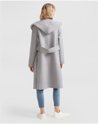 Belle & Bloom - Walk This Way Wool Blend Hooded Coat