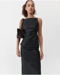 St. Agni - Woven Slim Bateau Tote
