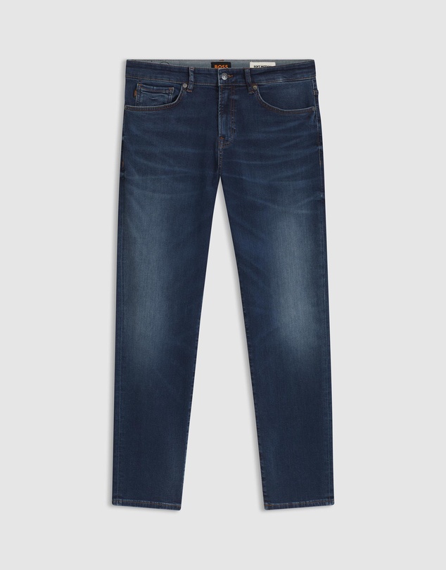 BOSS - Maine Regular-Fit Jeans in Soft-Motion Denim