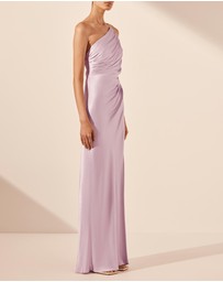 Shona Joy - La Lune Asymmetrical Gathered Maxi Dress