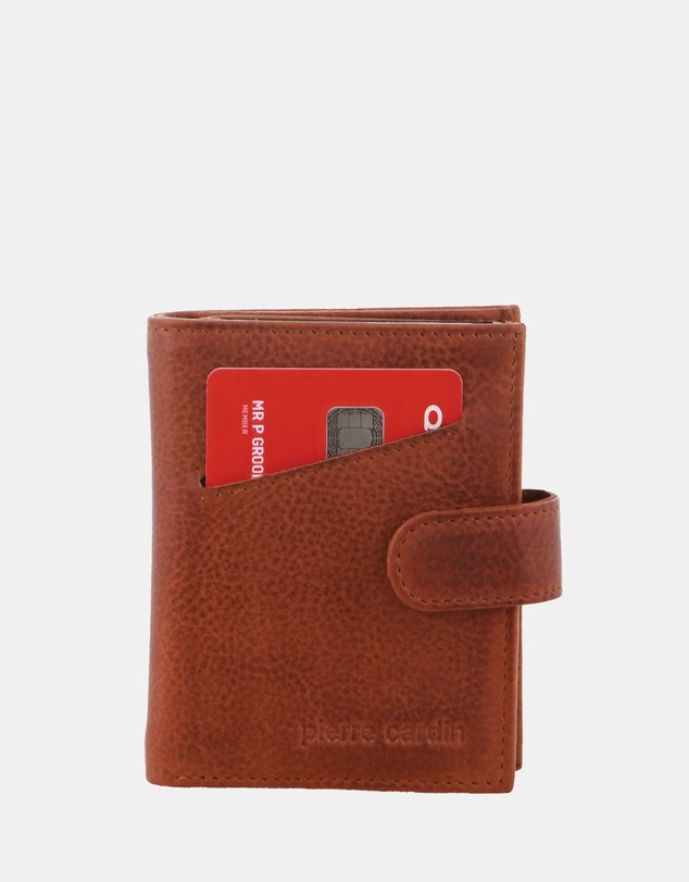 Pierre Cardin - Pierre Cardin Leather Smart Slide Card Holder Tab Wallet