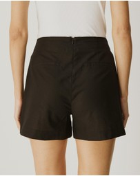 Atmos&Here - Nima Tailored Linen Blend Shorts