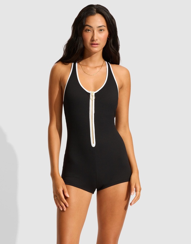 Seafolly - Retro Boyleg One Piece