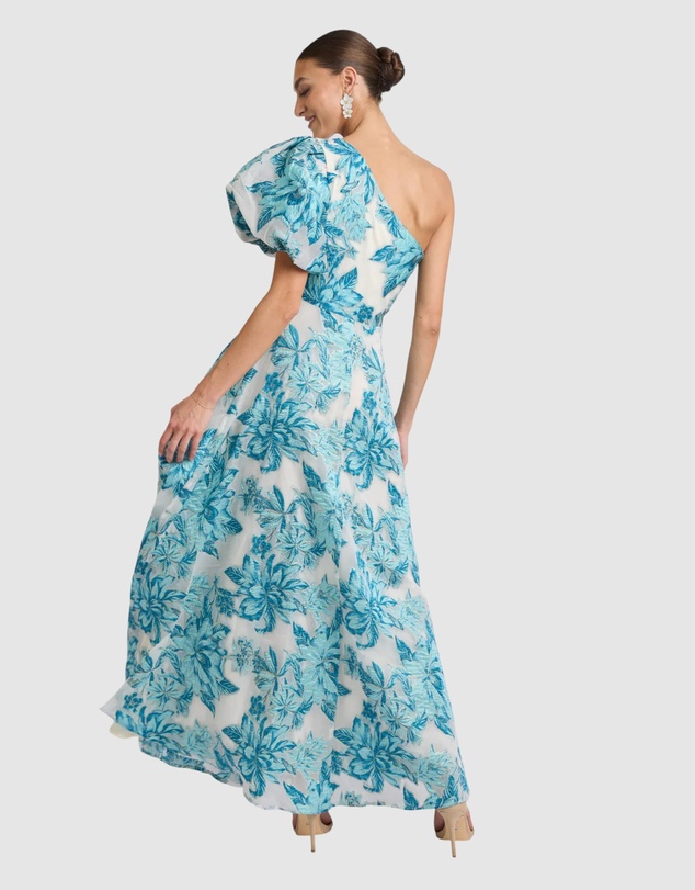 Romance by Honey and Beau - Seanna Puff Shoulder Maxi Dress