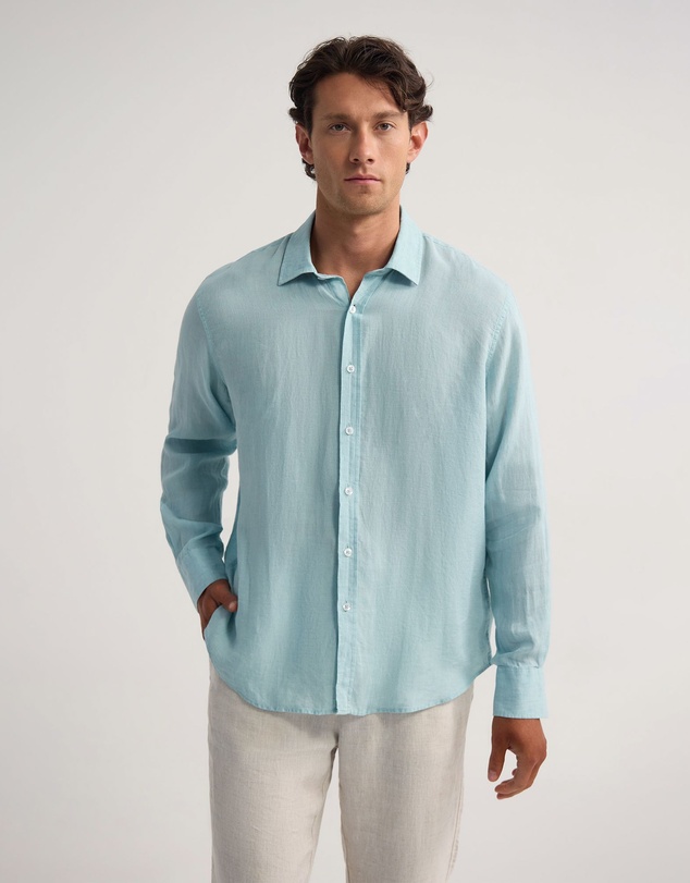 Oxford - Cooper Ls Delave Linen Shirt