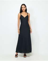 AERE - Alyse Linen Maxi Dress